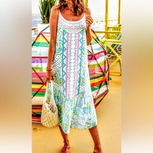 Lilly Pulitzer Colorful Geometric Maxi Dress